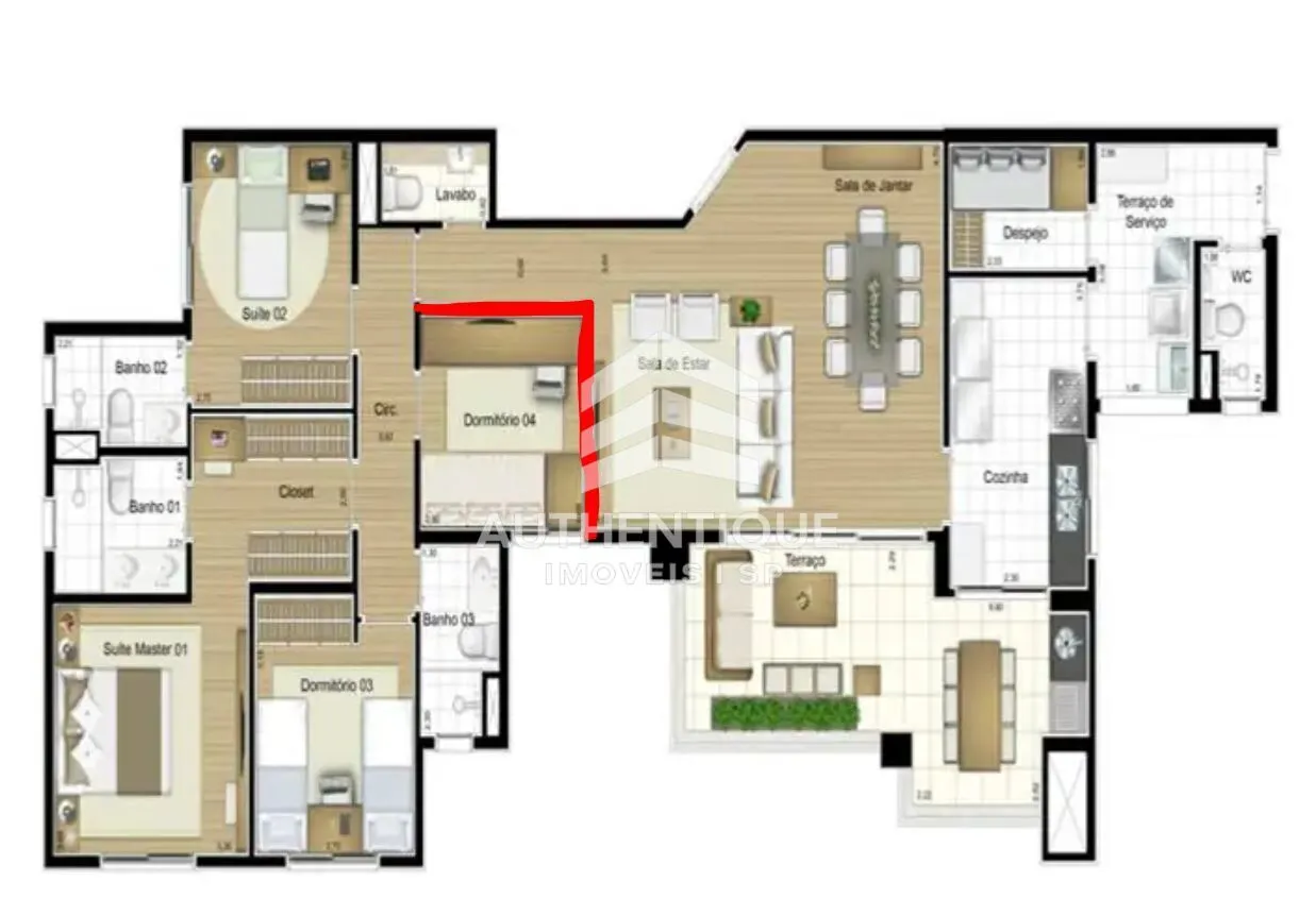 Imagem Taman Vila Andrade - Apartamento à venda no bairro Vila Andrade - São Paulo/SP, Zona Sul
