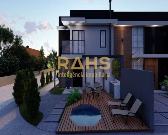 Imagem Sobrado de Esquina Alto padrão em Construção a venda com 151,93 m² de área construída, 2 suít...