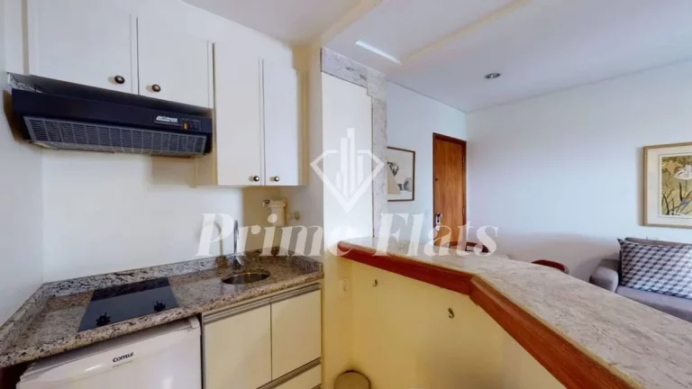 Imagem Flat disponível para venda no Golden Tower Residence no Itaim, com 40m², 1 dormitório e 1 vaga de garagem