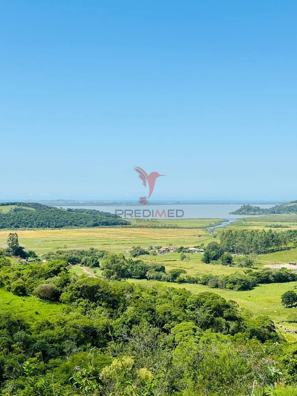 Imagem Área Rural Exclusiva com CACHOEIRAS NATURAIS. Vista para o Lago e para o mar de  Imaruí/SC
