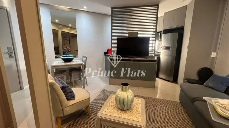 Imagem Flat disponível para locação no Hotel Hampton Park, com 33m², 1 dormitório e 1 vaga de garagem