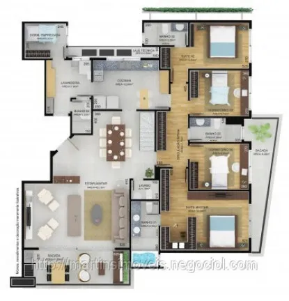 Imagem Cobertura com 3 Quartos à Venda, 461 m² em Pio Corrêa - Criciúma