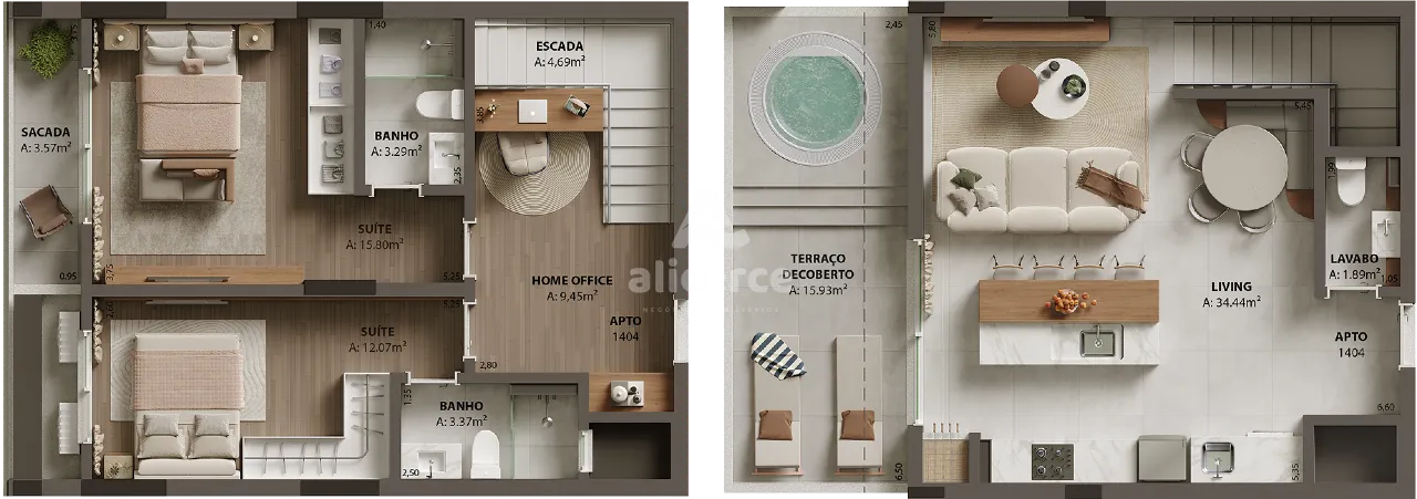 Imagem Apartamento Duplex à venda com 2 quartos 2 suítes, 172,3m² em Campinas São José