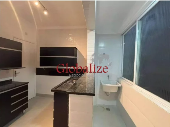 Imagem Apartamento à venda com 70m², 2 quartos, cozinha americana, 1 vaga por R$430.000 no Gonzaga em Santos