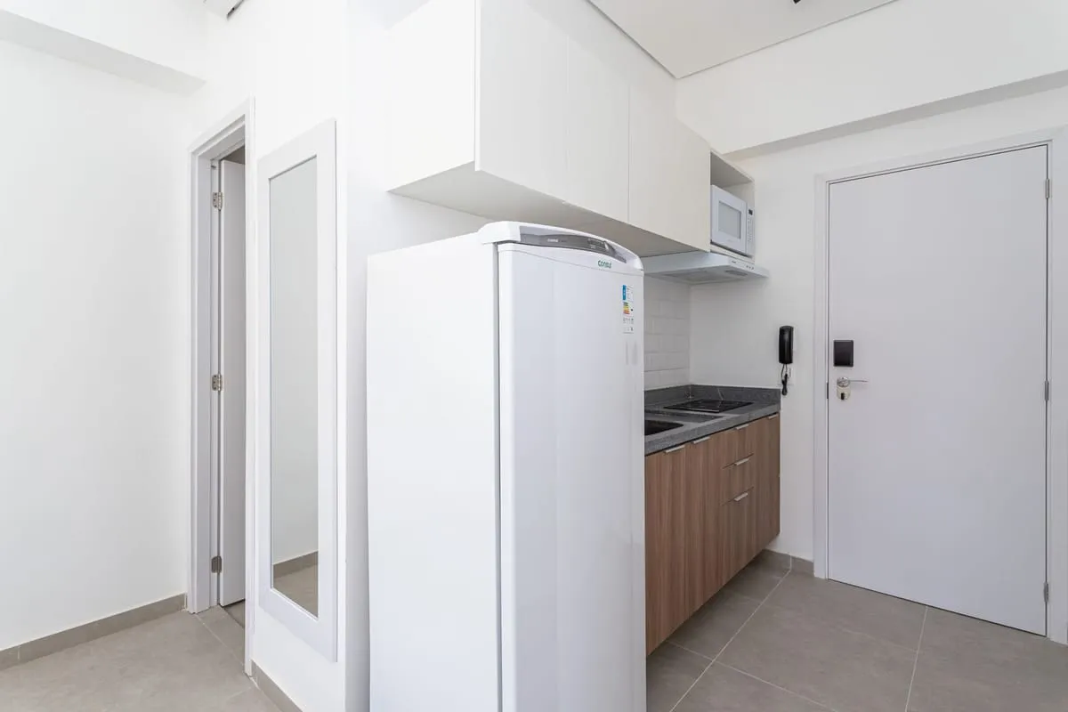 Imagem Apartamento com 1 Quarto para alugar, 25m² - Centro