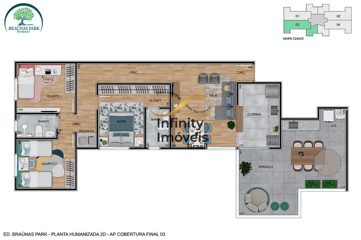 Imagem RESIDENCIALBRAUNAS PARK - Apartamento à venda no bairro Braúnas - Contagem/MG