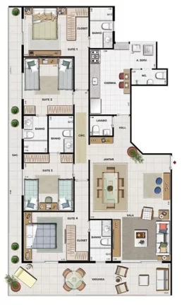 Imagem APARTAMENTO RESIDENCIAL em Rio de Janeiro - RJ, Recreio dos Bandeirantes
