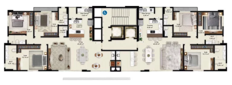 Imagem Villa Aurora - Apartamento à venda no bairro Meia Praia - Itapema/SC
