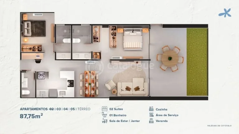 Imagem APARTAMENTOS ALTO PADRÃO PÉ NA AREIA EM COTOVELO (03 opções de plantas)