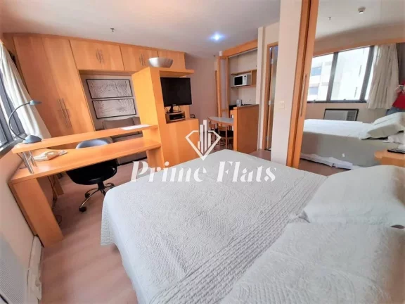 Imagem Flat disponível para locação no Transamérica Executive Faria Lima, com 28m², 1 dormitório e 1 vaga de garagem