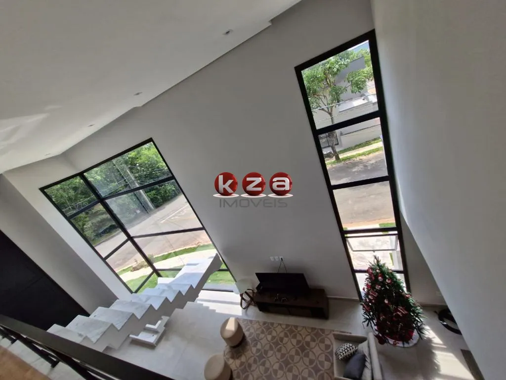 Imagem Casa Moderna e nova a venda em condomínio de alto padrão em Valinhos-SP, : 3 suítes, 4 vagas, 280m².gourmet com piscina.
