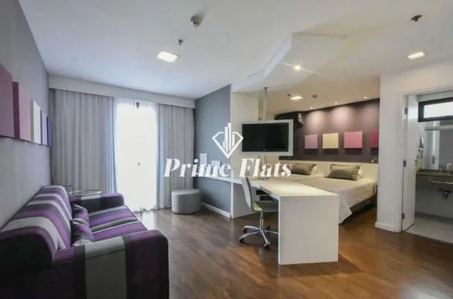 Foto do imóvel Flat disponível para venda no Mercure São Paulo Paraíso Hotel, com 33m², 1 dormitório e 1 vaga em Rua Vergueiro