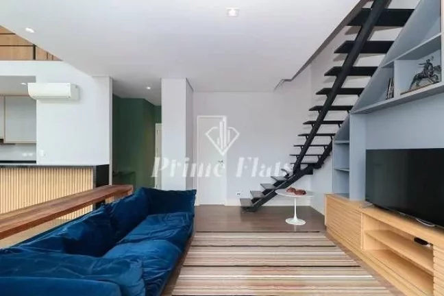 Imagem Flat disponível para venda no FL Residence na Vila Olímpia, com 100m², 1 dormitório e 2 vagas