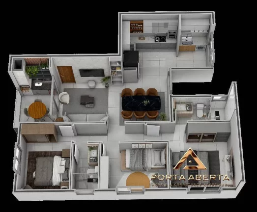 Imagem Apto 3 Quartos, sendo 1 Suite - Imbaubas - COD 681
