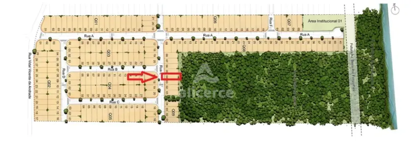 Imagem Terreno à venda com , 266m² em Forquilhas São José