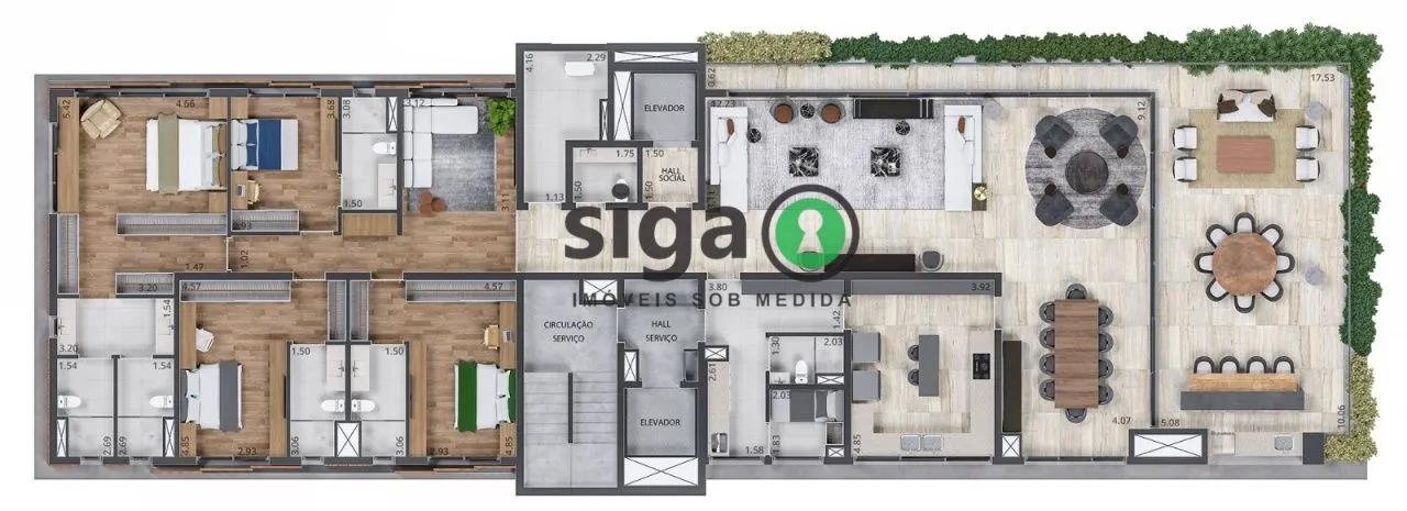 Imagem Apartamento para venda no Jardim Guedala / Cidade Jardim com 04 quartos