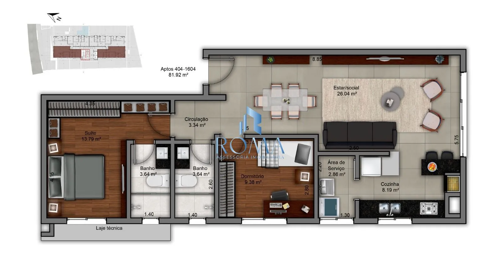 Imagem Apartamento 2 dormitórios à venda Centro Santa Maria/RS