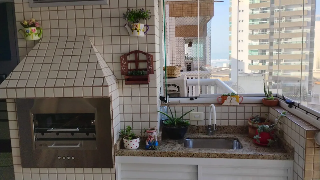 Imagem Apartamento de Luxo no Boqueirão: 2 Quartos, 2 Suítes, 1 Sala, 3 Banheiros, 2 Vagas de Garagem, 90m² de Pura Elegância em Praia Grande-SP!