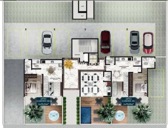 Imagem Via del Mare Apartamento novo à venda 2 suítes Praia de Canto Grande Bombinhas SC