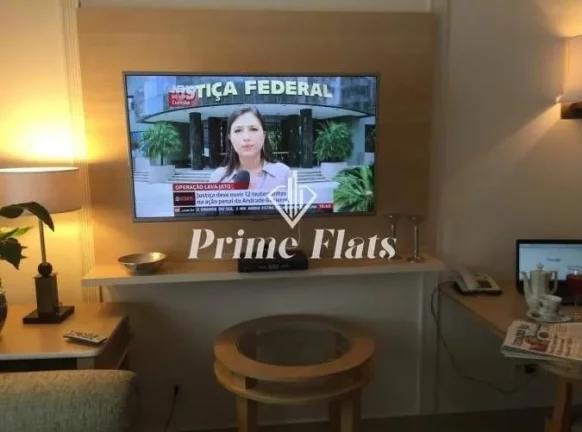 Imagem Flat disponível para locação no Hotel The Universe Paulista by Intercity, com 32,22m², 1 dormitório e 1 vaga de garagem
