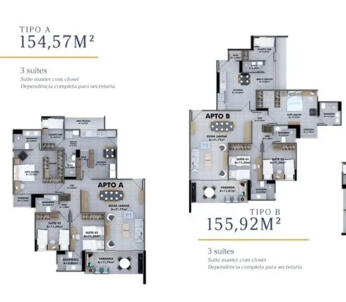 Imagem Apartamento 3 dormitórios para Venda em Teresina, Jóquei, 4 dormitórios, 3 suítes, 4 banheiros, 2 vagas