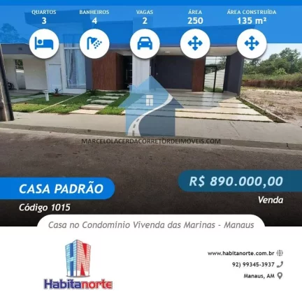 Foto do imóvel CONDOMÍNIO VIVENDA DAS MARINAS - PONTA NEGRA