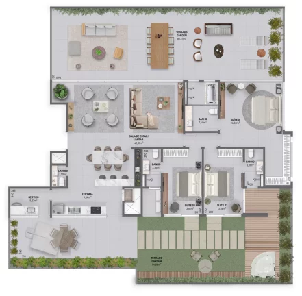 Imagem Apartamento 3 quartos sendo 3 suítes para venda no bairro Predial em Torres
