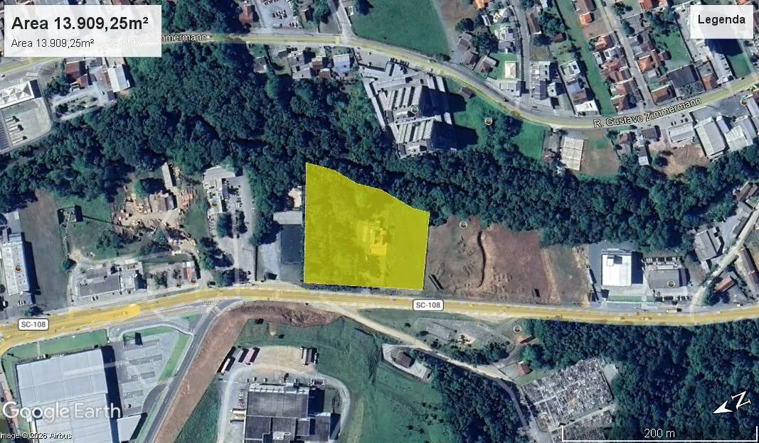 Foto do imóvel Area de frente SC108 - Itoupava Central