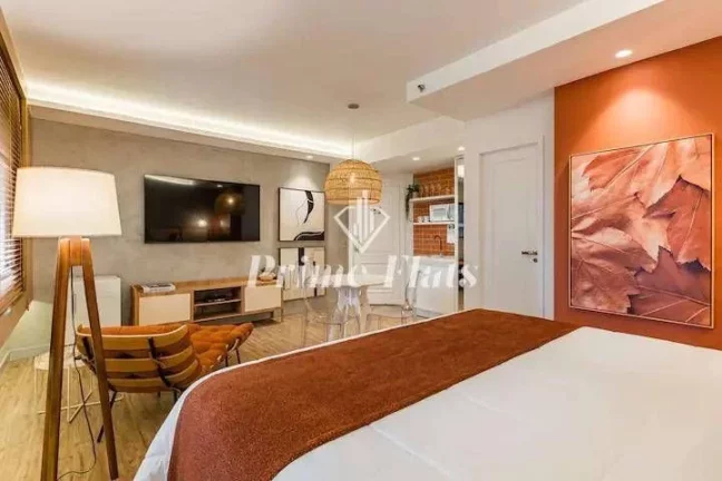 Imagem Flat disponível para locação no The World Executive Flat na Vila Olímpia, com 30m², 1 dormitório e 1 vaga