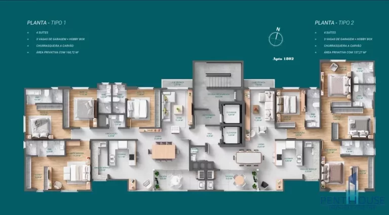Imagem Apartamento Zona Central para Venda em Balneário Camboriú, PIONEIROS, 4 dormitórios, 4 suítes, 5 banheiros, 3 vagas