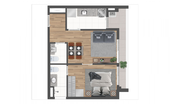 Imagem Apartamento com 1 Quarto à Venda, 31 m² em Indianópolis - São Paulo