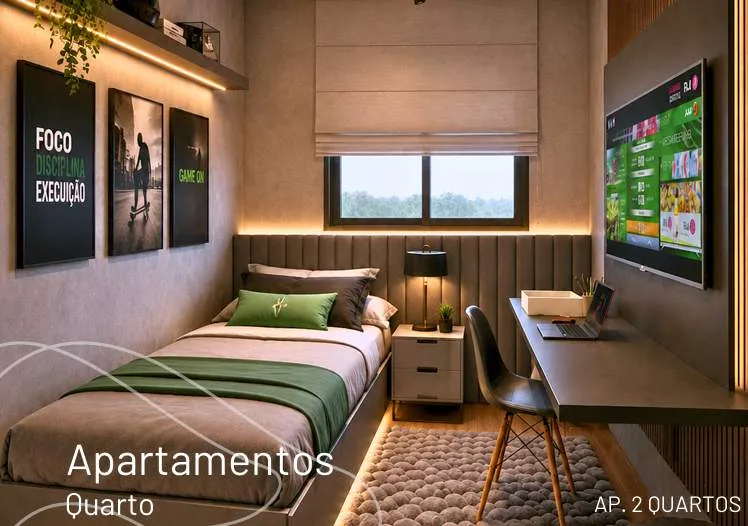 Imagem Apartamento para Venda em Curitiba, Bacacheri, 1 dormitório, 1 suíte, 1 banheiro
