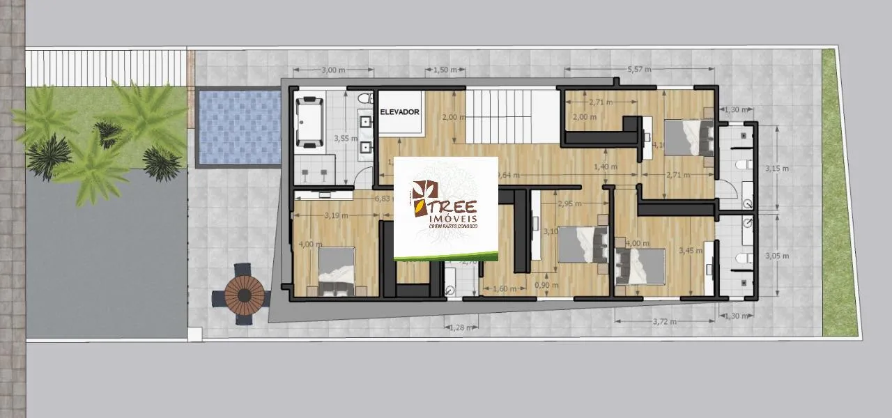 Imagem VENDA DE SOBRADO NOVO NO REAL PARK EM ARUJÁ/SP, 355m² com 4 suítes amplas, garagem coberta, piscina, espaço gourmet e elevador. CONSULTE-NOS.