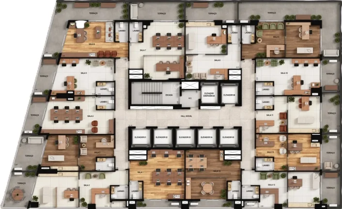 Imagem Ybiti Offices by Opus