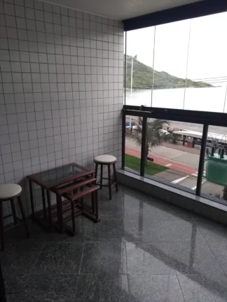 Imagem Apartamento Para Alugar Temporada De Frente Para O Mar Linda Vista da Praia Edifício Omar Prata Avenida Beira Mar Praia do Morro Guarapari Localizado