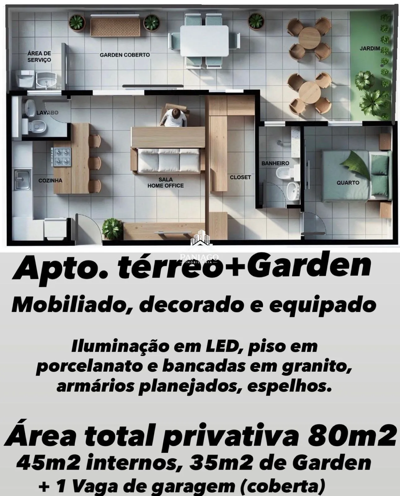 Imagem Apartamento Garden na Saída para Chapada | Pronto para Morar