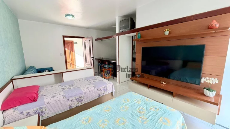 Imagem Flat com 1 dormitório à venda, 50 m² por R$ 200.000 - Centro - São Vicente/SP