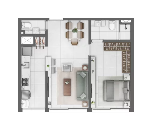 Imagem Apartamento 2 quartos sendo 2 suítes para venda no bairro Centro em Torres