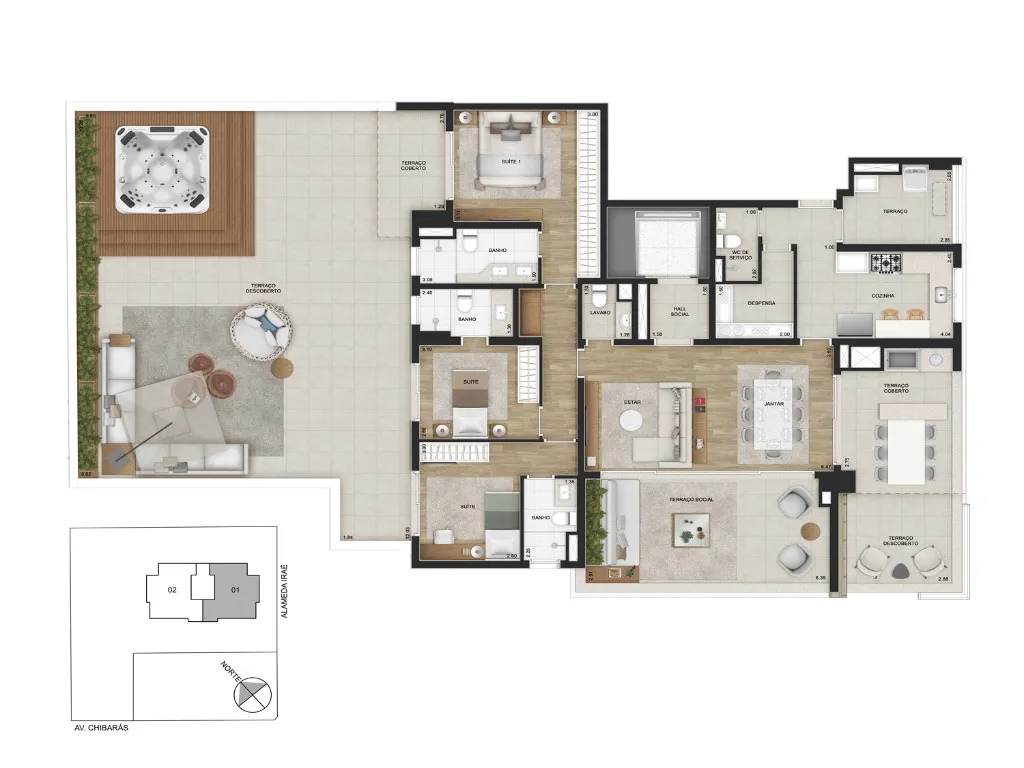 Imagem Apartment in São Paulo Brazil, apartamento 3 dormitórios com suítes em São Paulo, apartamento para venda em São Paulo, apartamento 3 suítes São Paulo