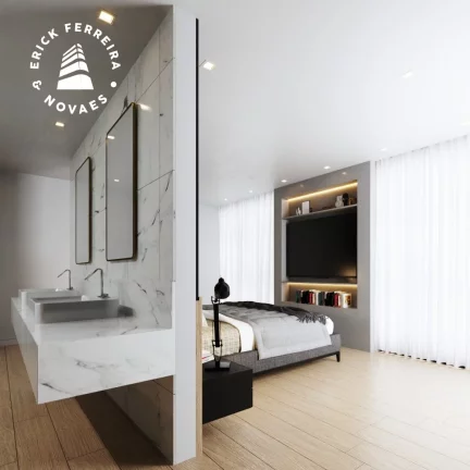 Imagem Casa de 3 dormitório sendo uma suite MARTES com 30m² área gourmet sala de estar e jantar, cozinha, um lavabo, area de serviço e duas vagas de garagem