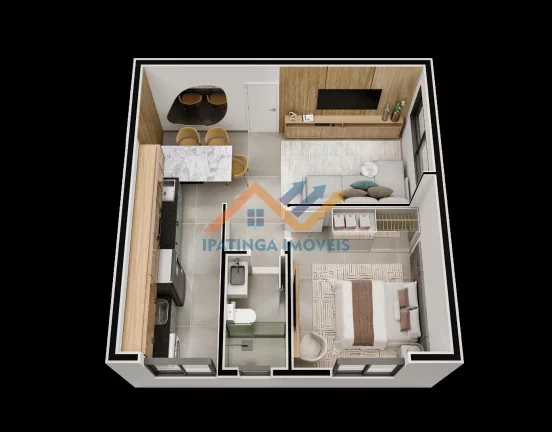 Imagem Apartamento Studio no bairro Cidade Nobre - Ipatinga