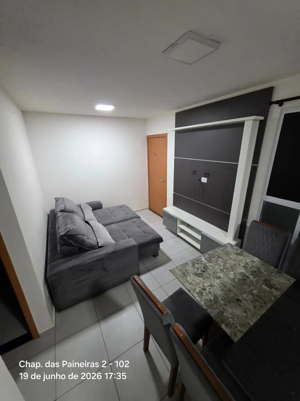 Imagem Apartamento mobiliado 2 Quartos Condomínio MRV Chapada das Paineras