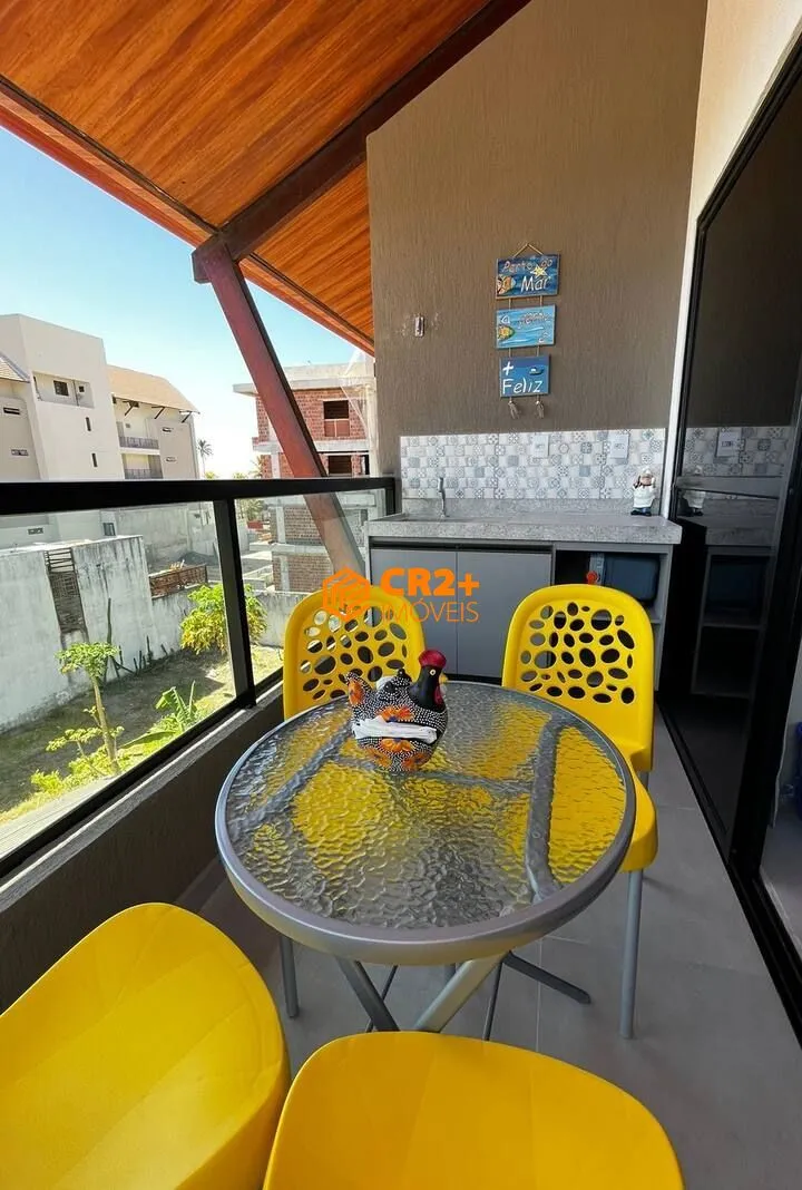 Imagem Flat à Venda com 2 quartos, 1 suíte em Porto de Galinhas -Finamente decorado- Po