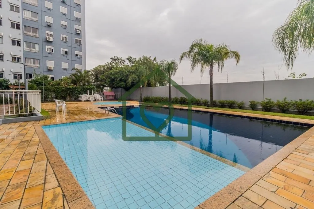 Imagem Excelente apartamento com 2 dormitórios, living com dois ambientes, banheiro social com box de vidr...