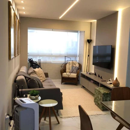 Imagem Apartamento mobiliado, decorado e equipado a 300 metros da praia de Ponta de Campina - AP2104