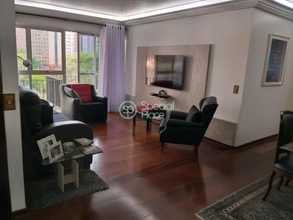 Imagem Ótimo apartamento em Moema ?Moema Índios - Área: 168,00m² - Living com amplo terraço - Sala de ...