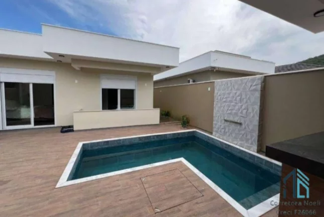 Imagem Casa térrea a venda, Semi mobiliada, 03 quartos c/suíte espaço gourmet, Pedra Branca em Palhoça SC
