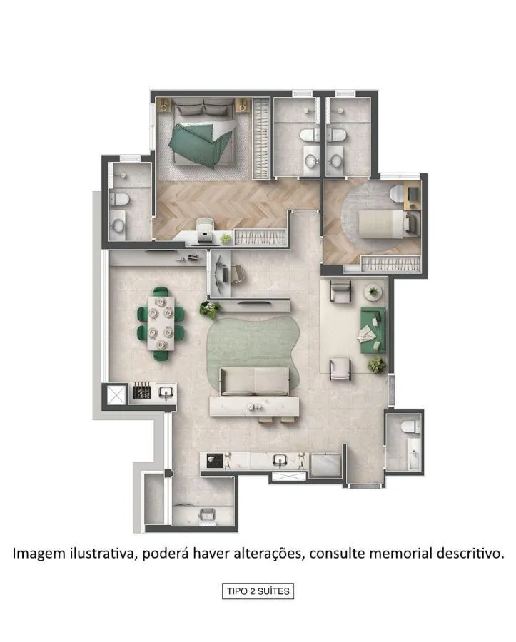 Imagem Apartamento para Venda em São Caetano do Sul, Centro, 3 suítes, 4 banheiros, 2 vagas