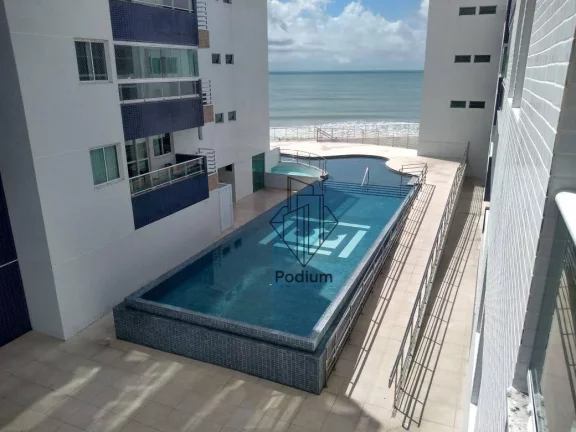 Imagem Apartamento de porteira fechada com varanda/sacada e vista definitiva para o mar no Bessa - .AP2392