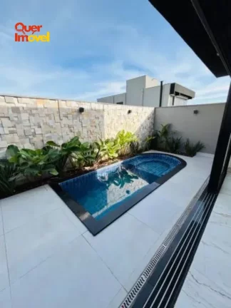 Imagem Luxuosa casa em condomínio à venda em Ribeirão Preto-SP, Residencial Alto do Castelo, 3 quartos, 3 suítes, 3 salas, 5 banheiros, 4 vagas, 225m².